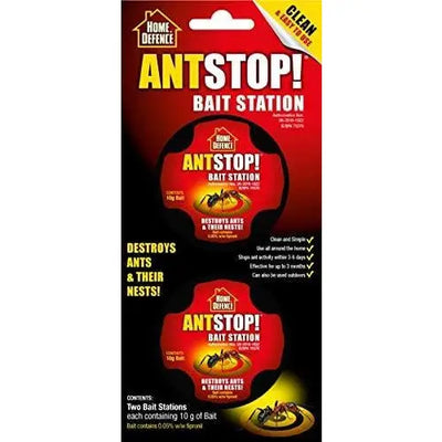 Home Defence Ant Stop Bait Station Pre-Baited Kills Ants &