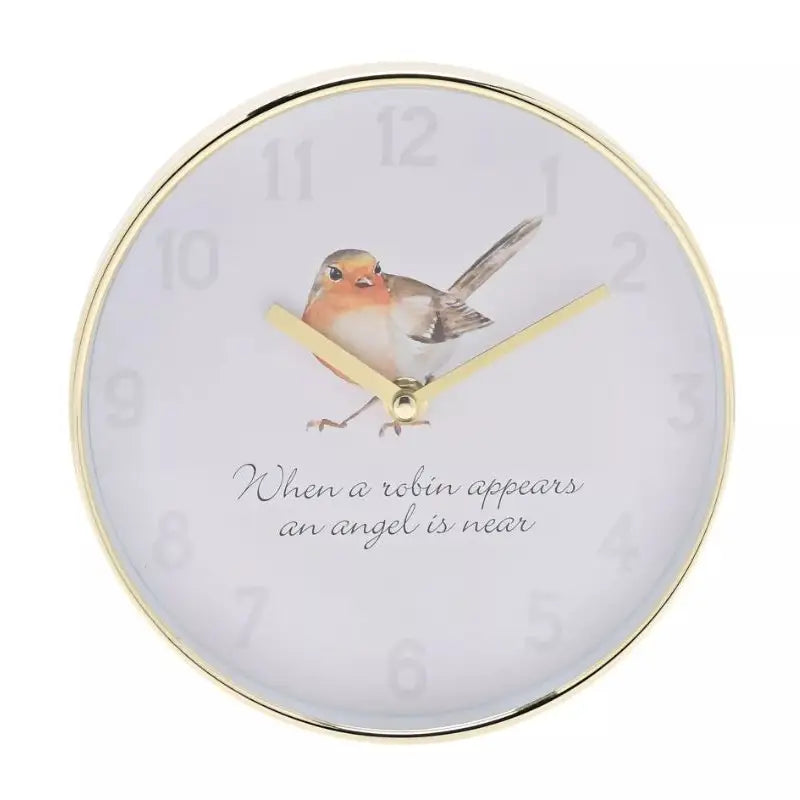 Hometime Wall Clock 20cm - Robin - Homeware >> Clocks >>
