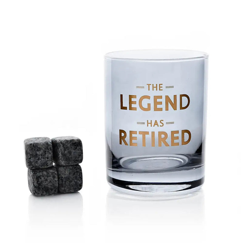Hotchpotch Orion Whiskey Glass & Stones - Retirement -