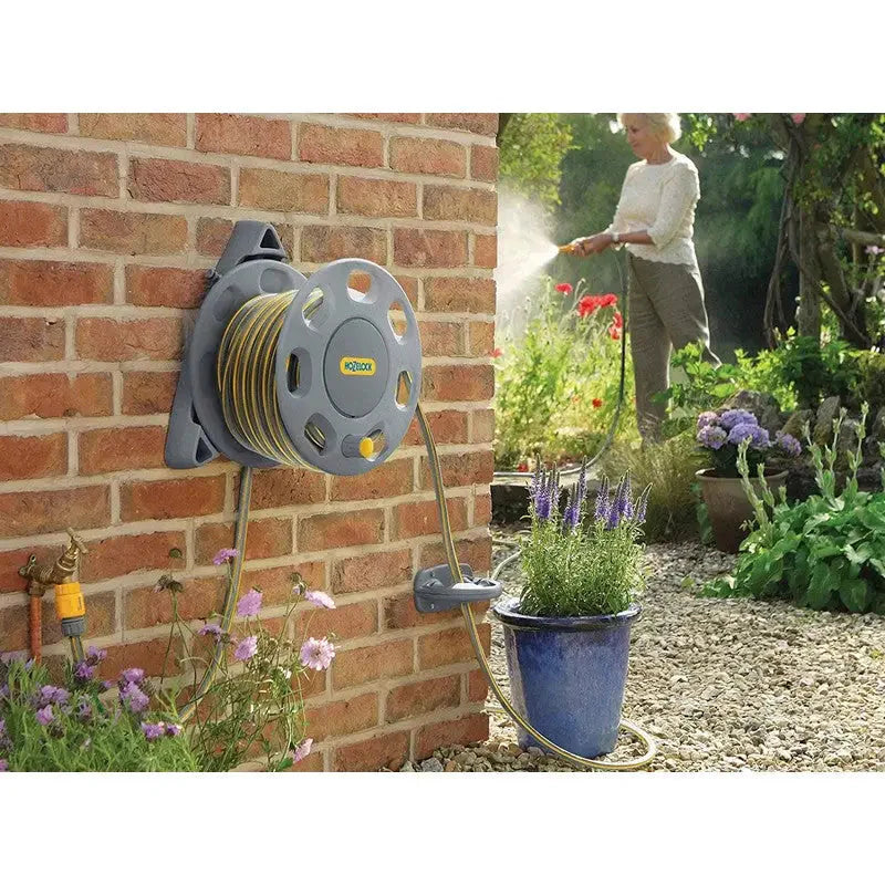 Hozelock 2420 30M Wall Mounted Hose Reel - Garden Hose