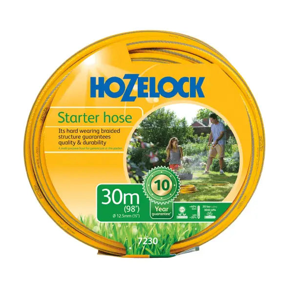 Hozelock 7230 30m 4 Layer Yellow Garden Hose - Without