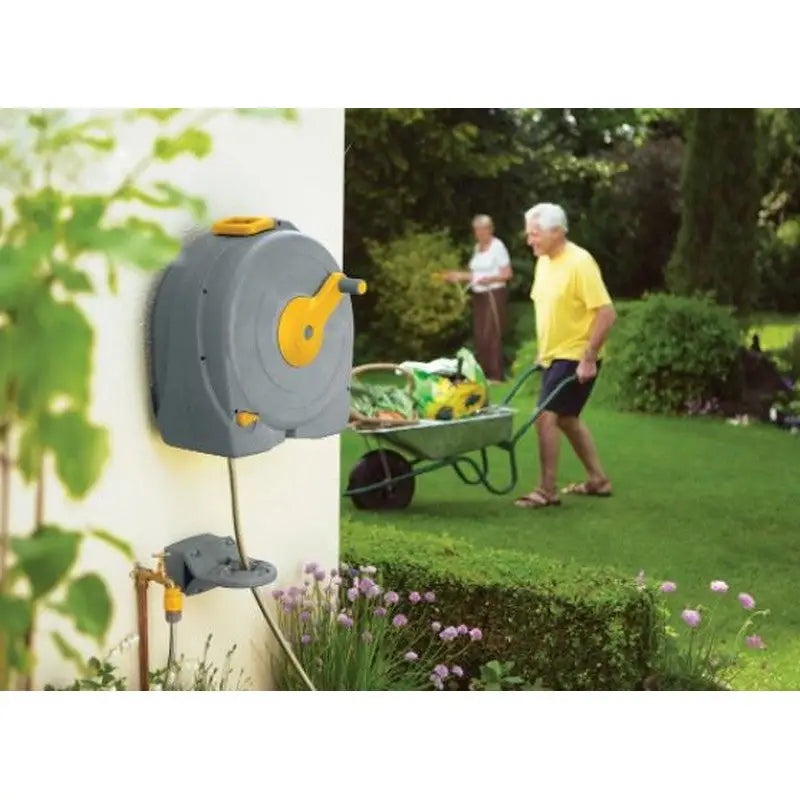 Hozelock Fast Reel Wall Mounted - (40M Hose) 2496 - Garden