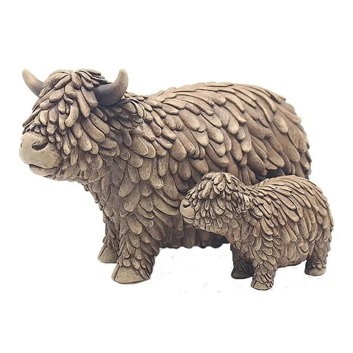 Hughie Highland Cow Decorations - 5 Available - Cow & Calf