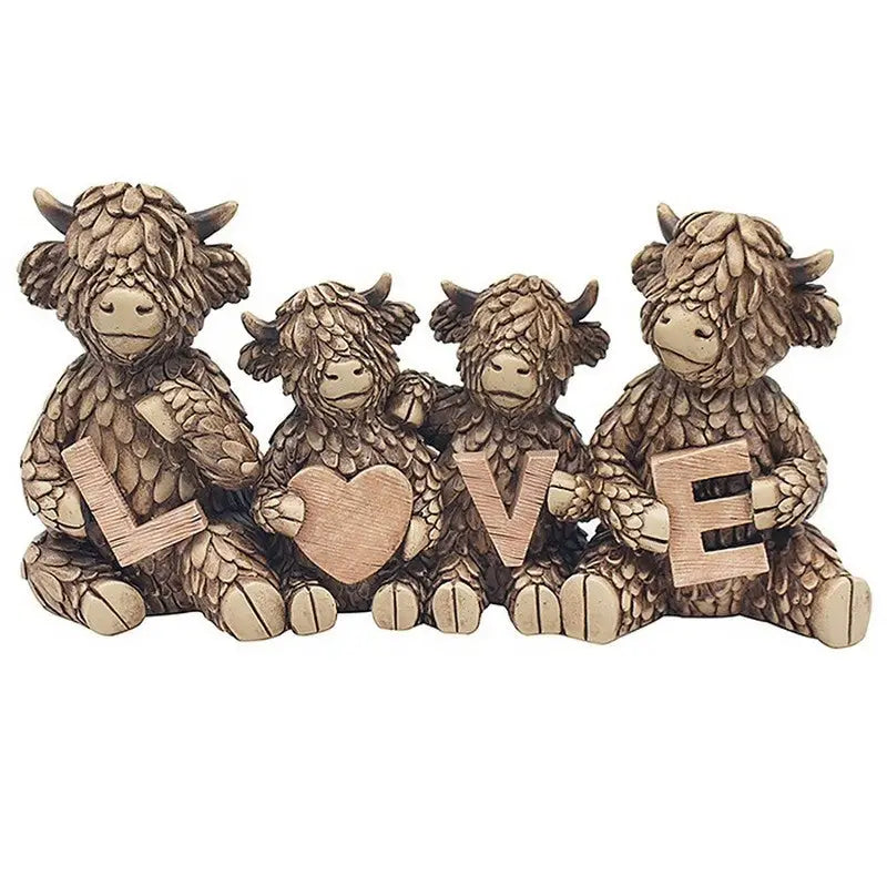 Hughie Highland Cow Decorations - Various Designs Available