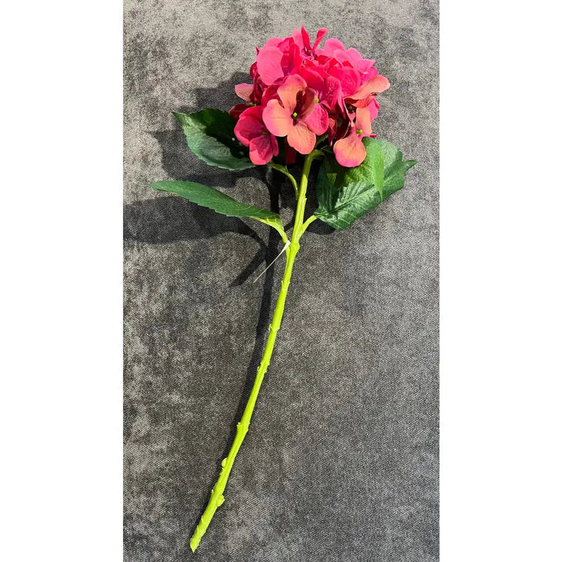 Hydrangea Large Beauty Pink 51cm Stem - Artificial Flora