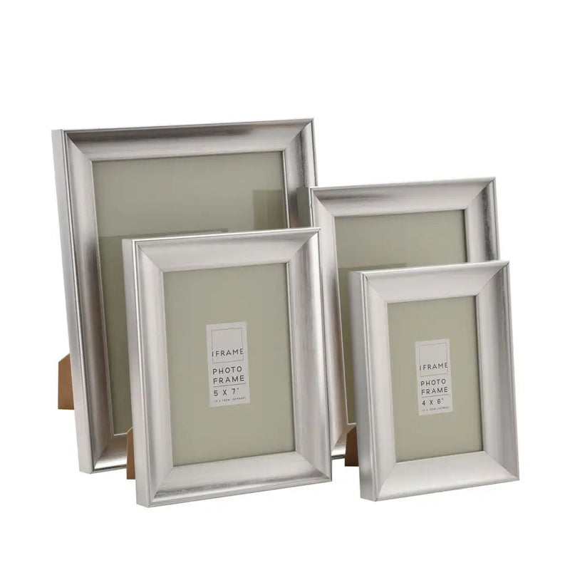 iFrame Traditional Brushed Silver - 4x6 / 5x7/ 6x8 / 8x10 -