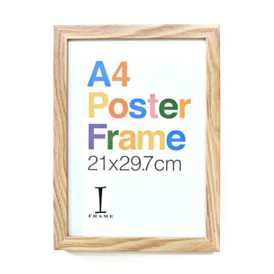 Iframe Wood Finish Poster Frame A4 - Picture Frames