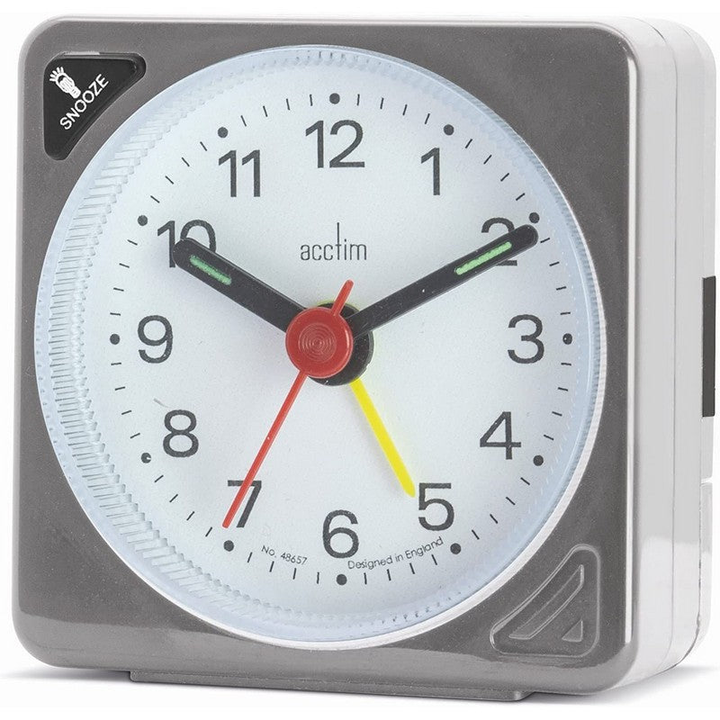 Acctim Incot Alarm Clock - Silver