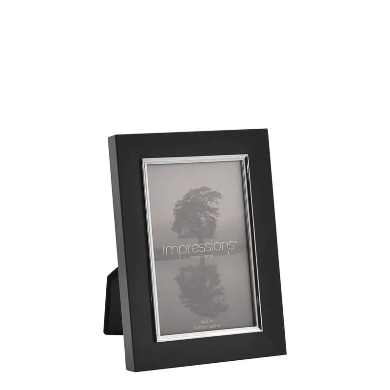 Impressions Black & Silver Aluminium Frame - 4x6 / 5x7 /