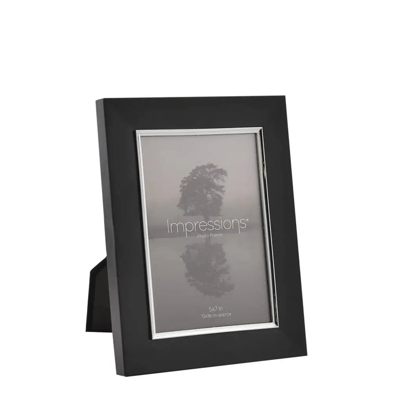 Impressions Black & Silver Aluminium Frame - 4x6 / 5x7 /