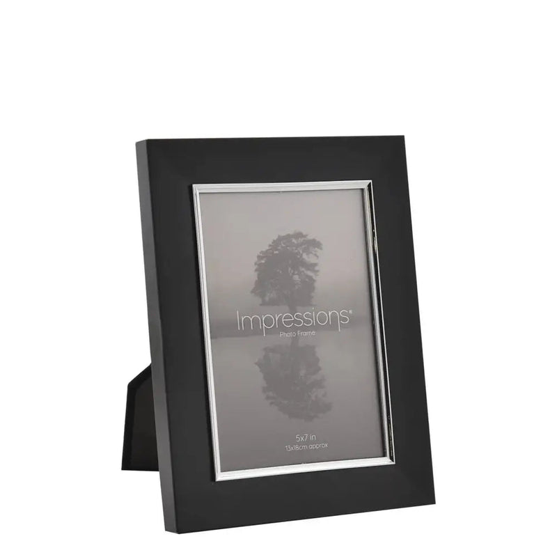 Impressions Black & Silver Aluminium Frame - 4x6 / 5x7 /