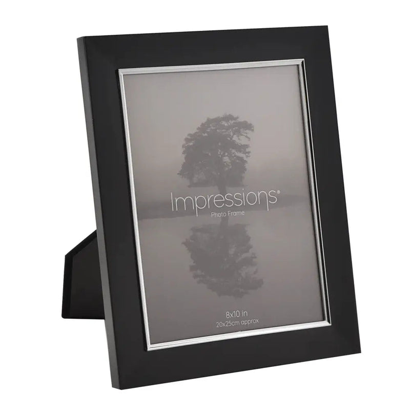 Impressions Black & Silver Aluminium Frame - 4x6 / 5x7 /