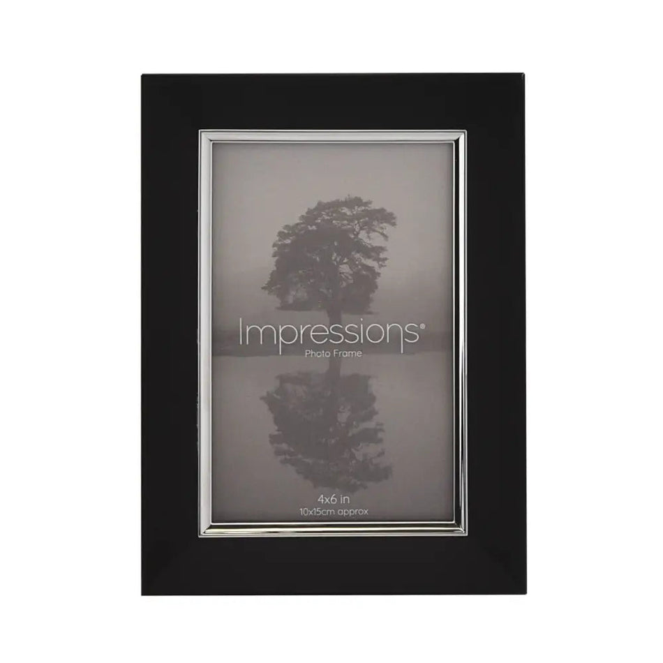 Impressions Black & Silver Aluminium Frame - 4x6 / 5x7 /