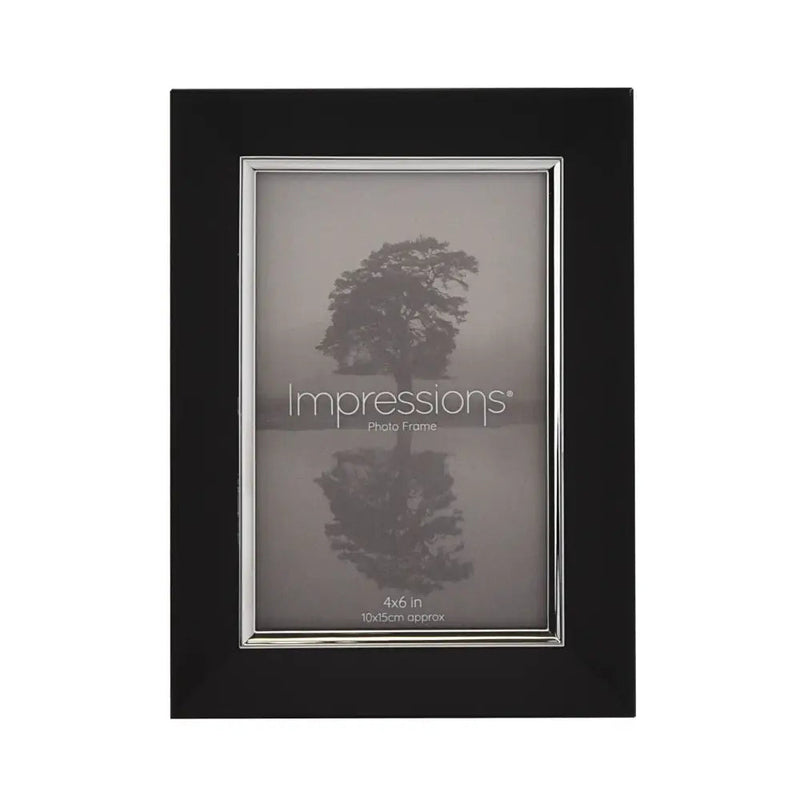 Impressions Black & Silver Aluminium Frame - 4x6 / 5x7 /