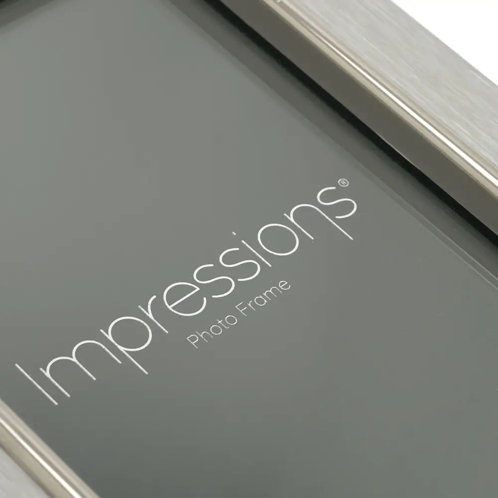 Impressions Grey Faux Wood & Silver Frames - 4x6 / 5x7 / 6x8