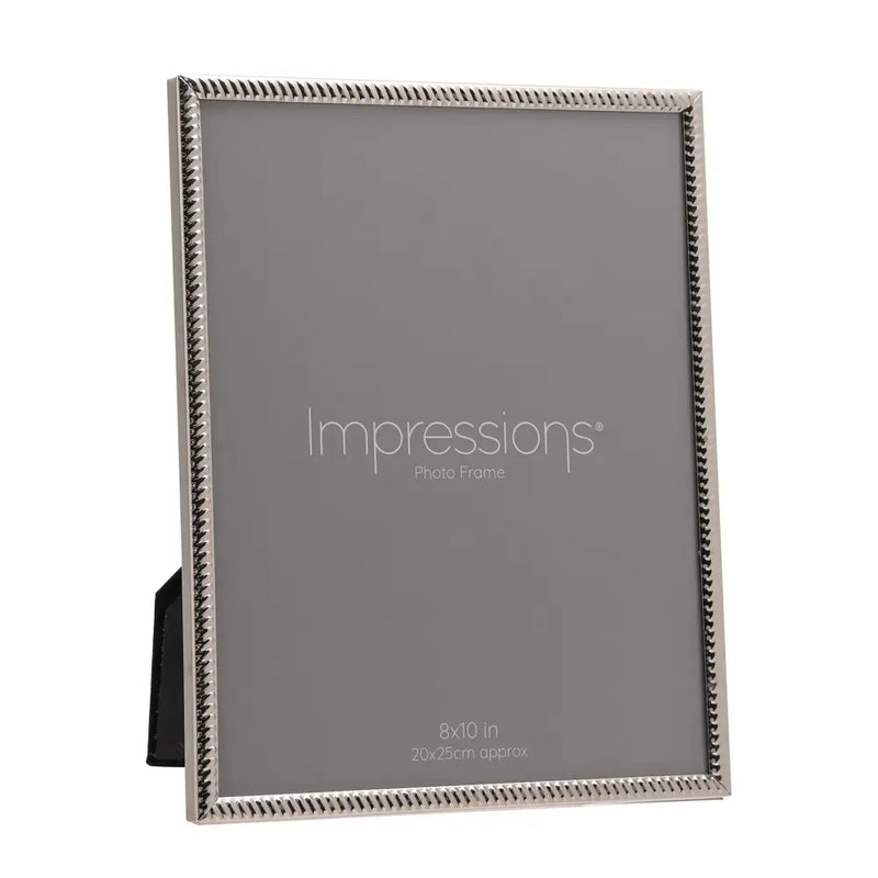 Impressions Thin Profile Pewter Finish Photo Frame