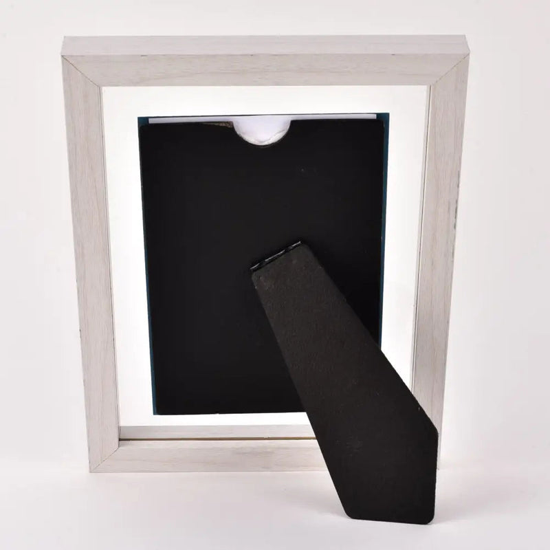 Impressions White Wooden Frame Perspex Border 4 X 6 -