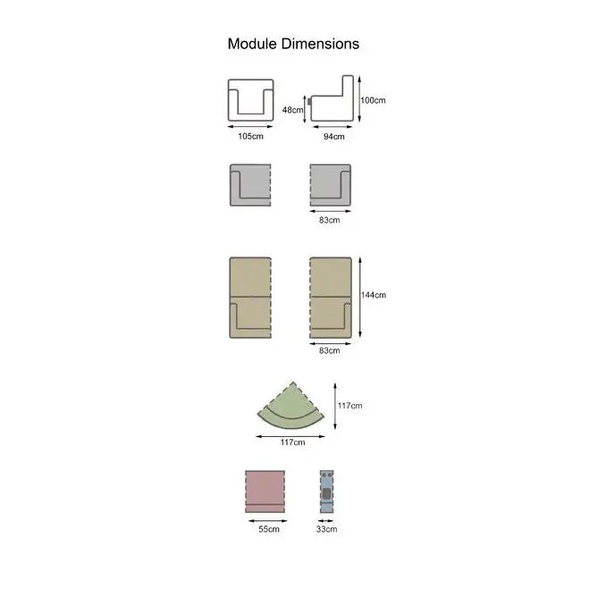 Infinite Full Leather Sofa Range - Charcoal & Taupe Grey