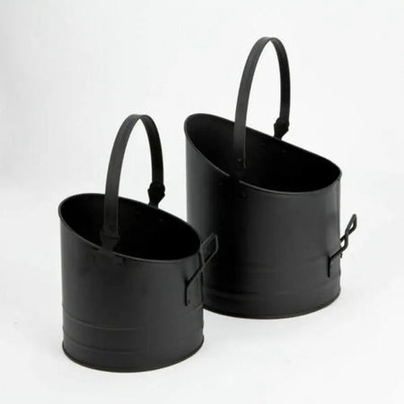 Inglenook Coal06 Black Wide Necked Coal Hod Fire Bucket