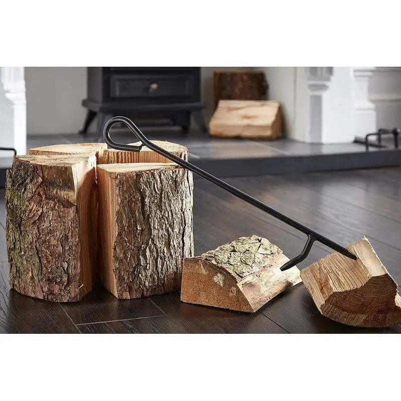 Inglenook Fire 135 Loop Handle Single Black Poker With Log