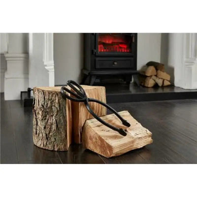 Inglenook Fire 217 Matt Black Heavy Cast Iron Scissor Tongs