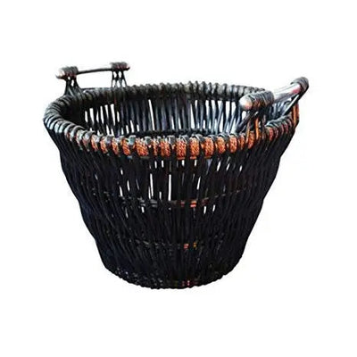 Inglenook Fire 400 Black Log Basket - Fireside