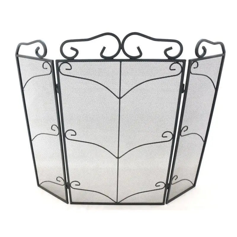 Inglenook Fire 71 Fireplace Screen All Black Finish -