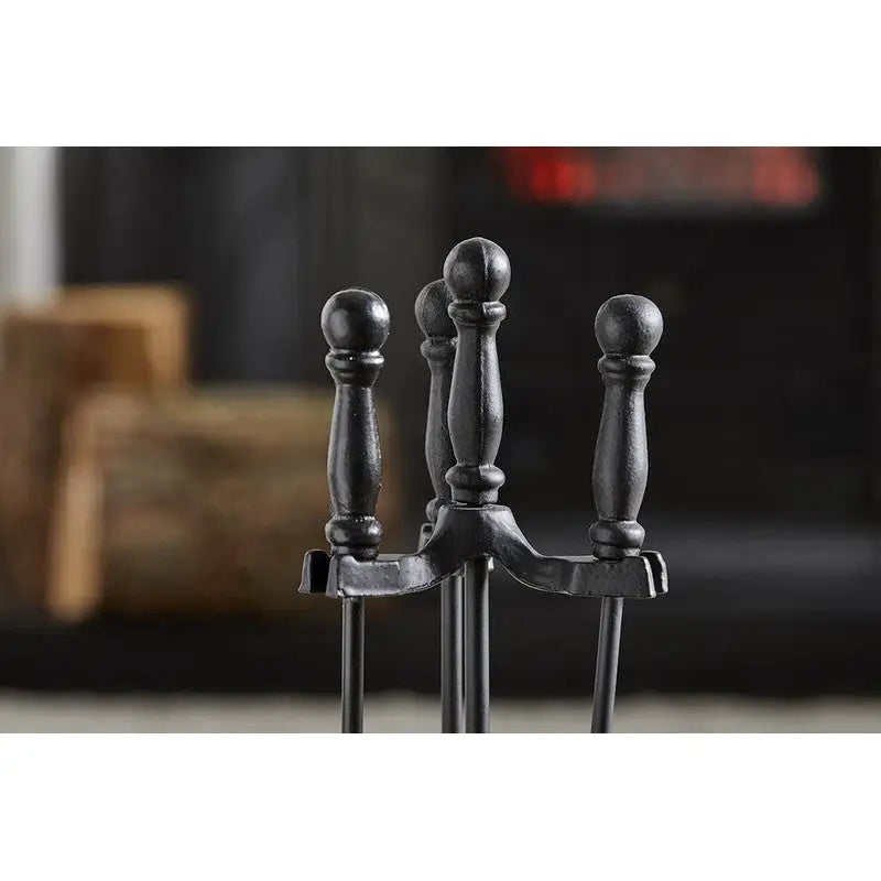 Inglenook Fire68 4-Piece Black Companion Set - Fireside