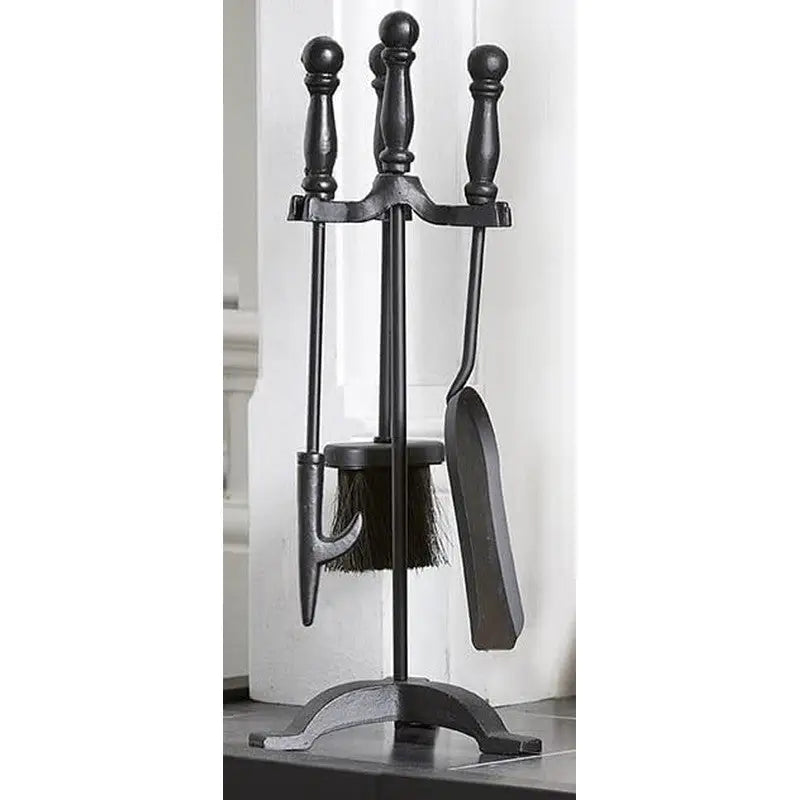 Inglenook Fire68 4-Piece Black Companion Set - Fireside