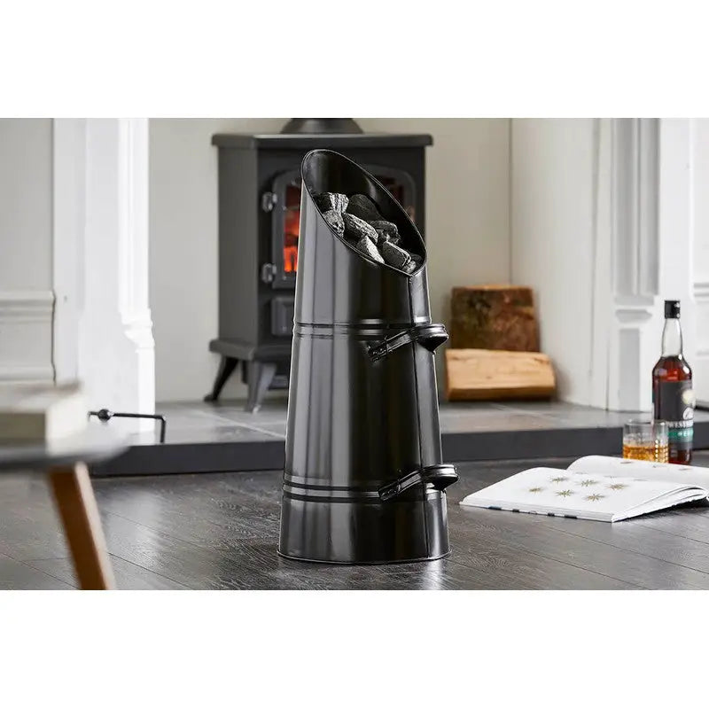 Inglenook Ing033 Premium Black Coal Hod Scuttle - Fireside