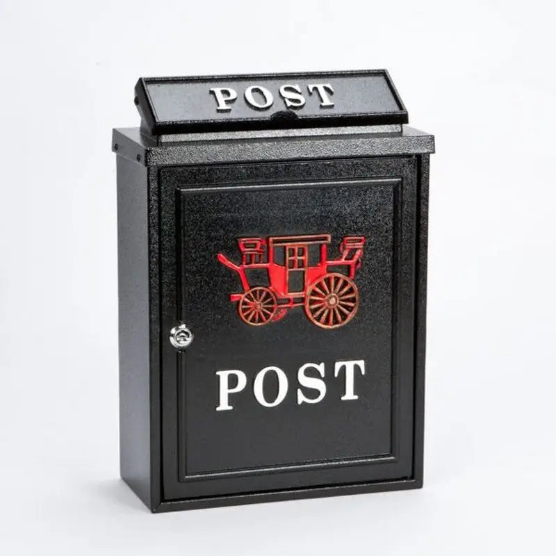 Inglenook Post26 Red Carriage Post Mail Box - Garden &