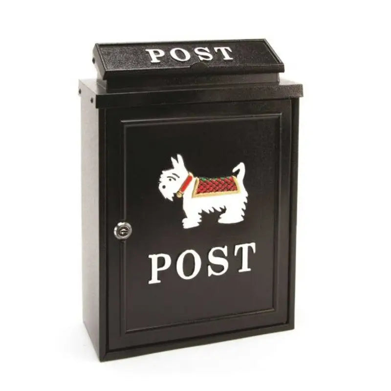 Inglenook Post41 Scotty Dog Post Mail Box - Garden & Outdoor