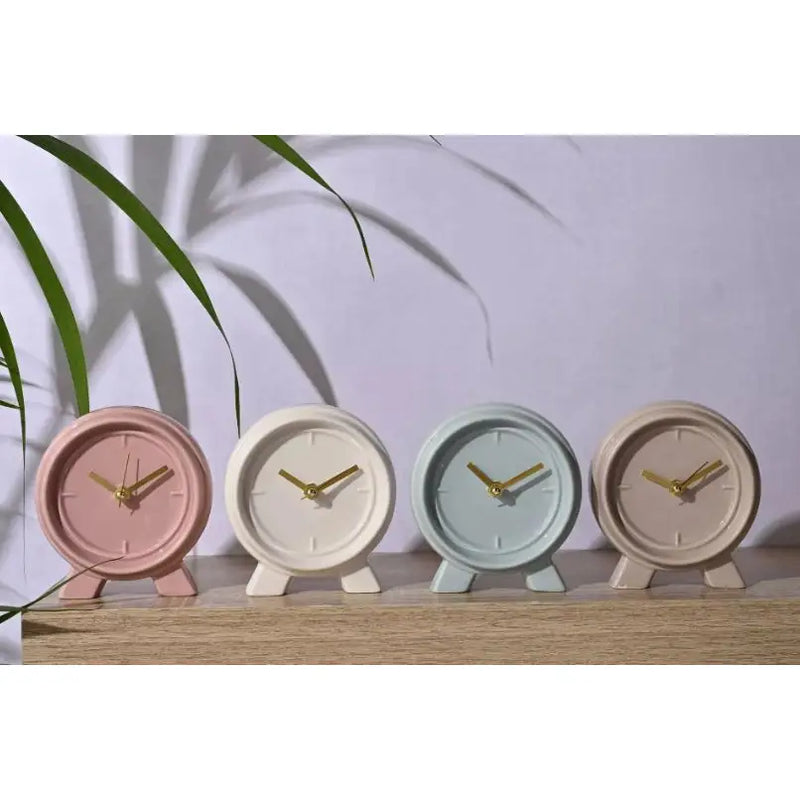 Interval Ceramic Mantle Clock - 13x14cm - Homeware >>