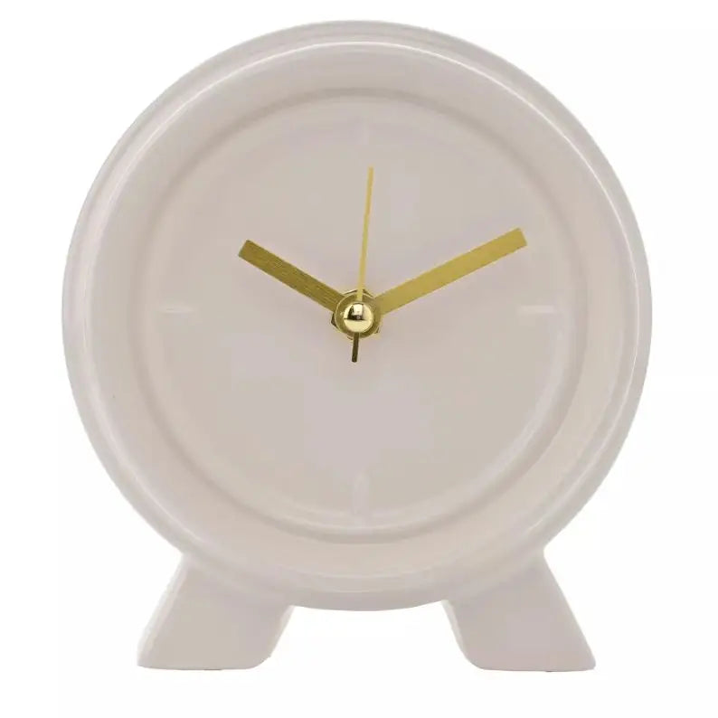 Interval Ceramic Mantle Clock - 13x14cm - Homeware >>