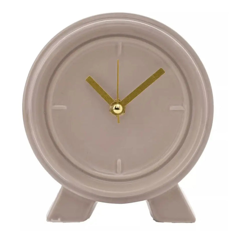 Interval Ceramic Mantle Clock - 13x14cm - Homeware >>