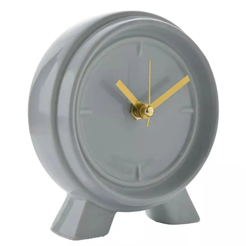 Interval Ceramic Mantle Clock - 13x14cm - Ocean Blue