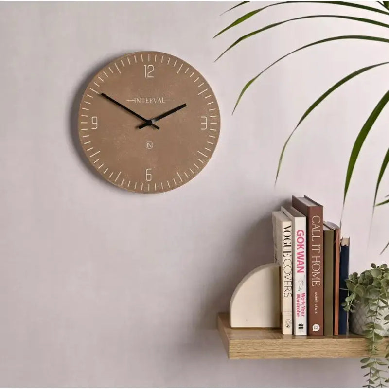 Interval Resin Wall Clock 30cm - Homeware >> Clocks >> Wall