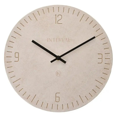 Interval Resin Wall Clock 30cm - Stone - Homeware >> Clocks