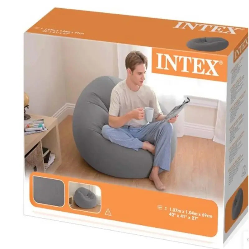 Intex Beanless Bag Inflatable Chair - Grey - Toys
