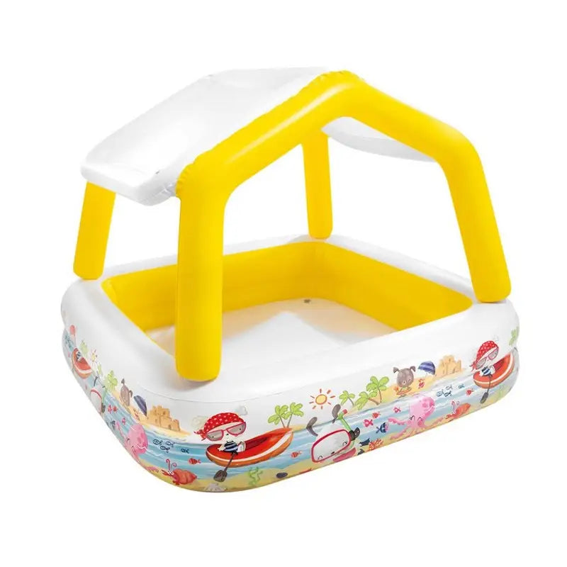 Intex Sun Shade Paddling Pool - 62 X 62 Inches - Toys