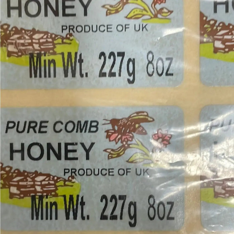 Irish Pure Comb Honey Labels 100pk 227g / 8oz - (Bee Keeping