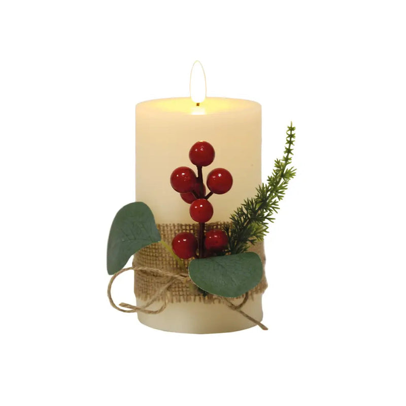 Ivory LED Candle - Available in 4 Sizes - 7.5x12.5cm -