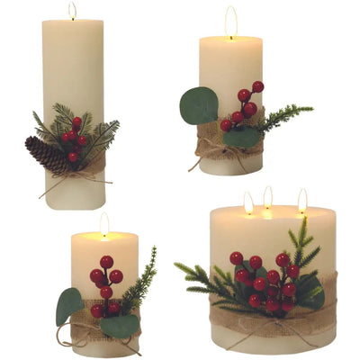 Ivory LED Candle - Available in 4 Sizes - Seasonal & Holiday