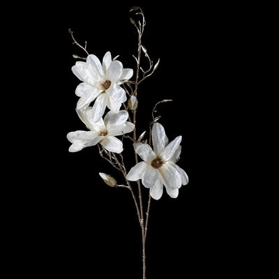 Ivory Magnolia Spray - Seasonal & Holiday Decorations