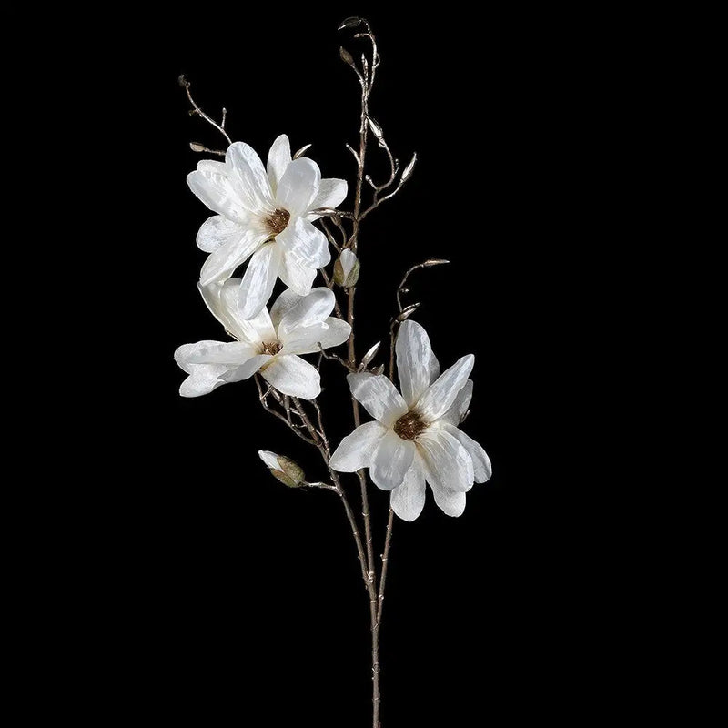 Ivory Magnolia Spray - Seasonal & Holiday Decorations