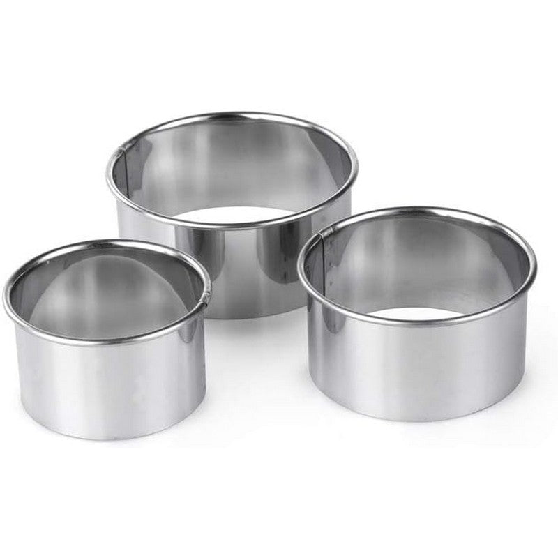Tala 3 Piece Plain Pastry Cutters - 3 Pack
