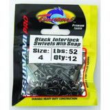 Jarvis Swivels Barrel Black Nickle Swivel Size (25pk 18pk