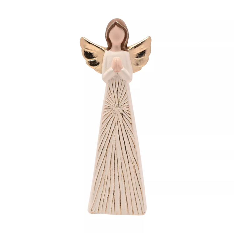 Terracotta Angel Cream & Gold 25.5cm