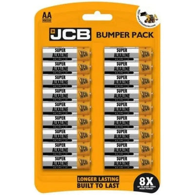 JCB Bumper Pack of 18 Alkaline Batteries- AA & AAA Available