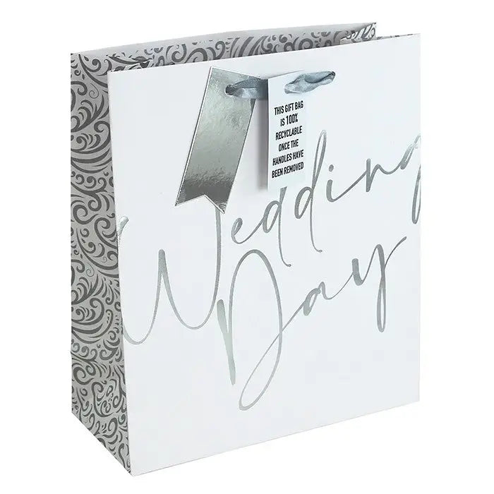 Jeff Banks White Wedding Gift Bag Medium - Giftware